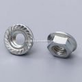 Galvanized Hex Flange Nuts GALVANIZED FLANGE NUTS STEEL Factory